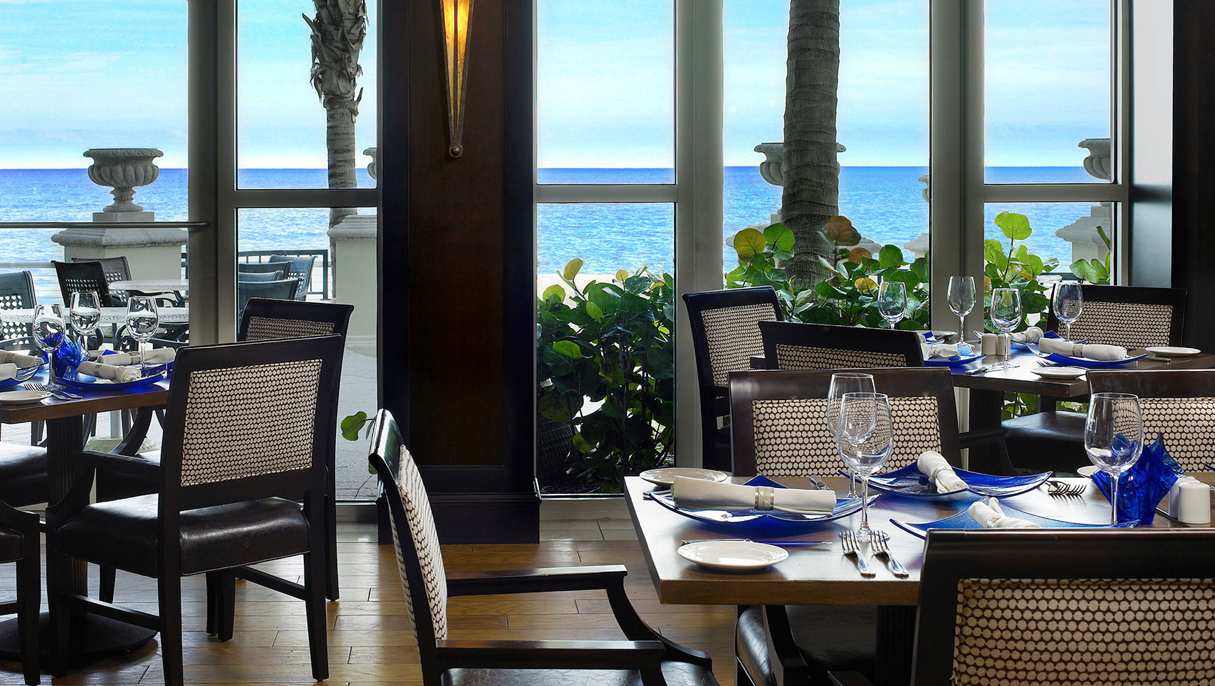 Image of Cobalt Restaurant interior with window view