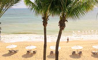Beach view from balcony