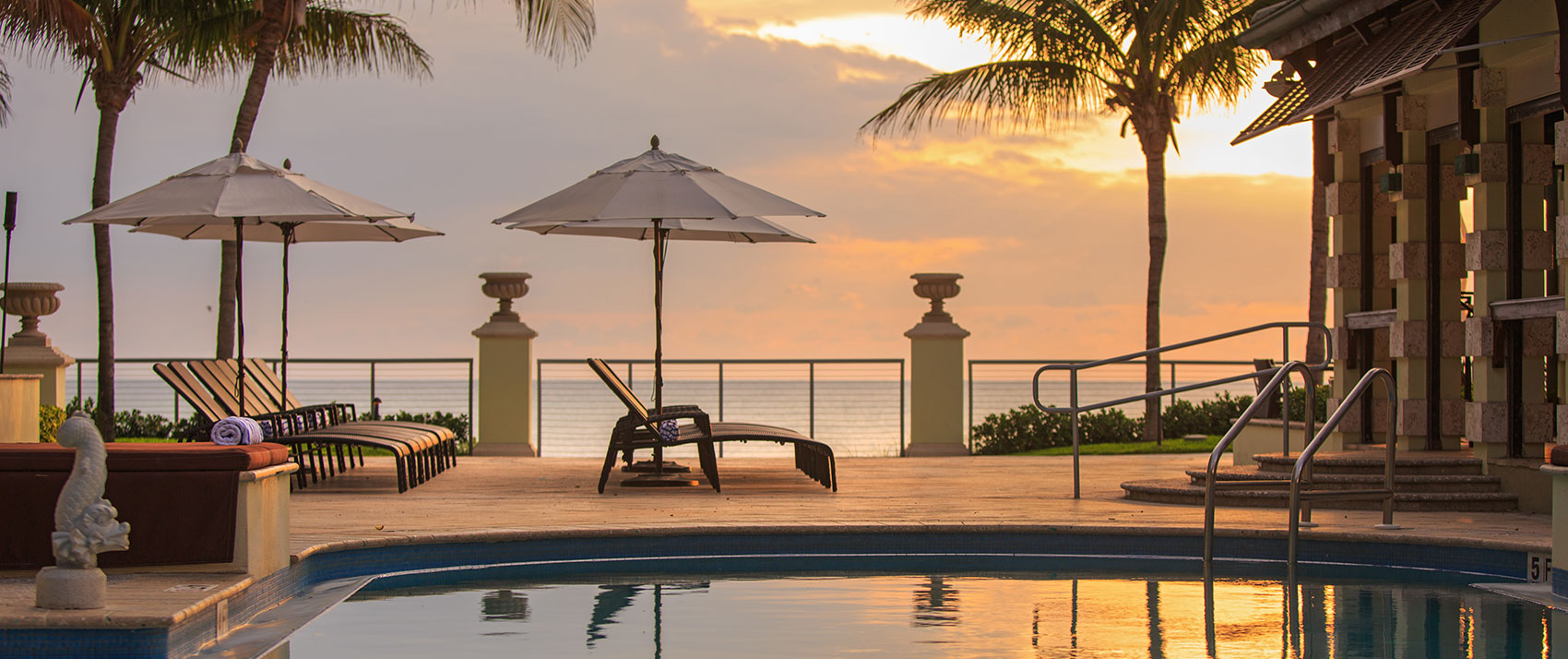 Poolside Sunset